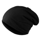 New Solid Color Baggy Slouchy Beanies Hat For Man Male Autumn Spring Hip Hop Soft Ear Warmer Skullcaps Outdoor Windproof Bonnet