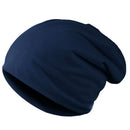 New Solid Color Baggy Slouchy Beanies Hat For Man Male Autumn Spring Hip Hop Soft Ear Warmer Skullcaps Outdoor Windproof Bonnet