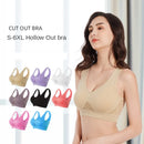 M-6XL Women Hollow Out Fitness Yoga Sports Bra For Running Gym Padded push up Seamless Top Athletic Vest brassiere