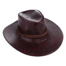 Caps Cool Men Bucket Hat Knight Hat Sun Protection Caps Wide Brim PU Leather Sunscreen Caps Western Cowboy Hats Summer Sun Hats