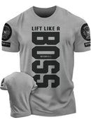 Summer new Adrenaline Power Workoout gym men's breathable round neck T-shirt high-quality letter printed casual top