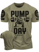 Summer new Adrenaline Power Workoout gym men's breathable round neck T-shirt high-quality letter printed casual top