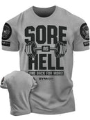 Summer new Adrenaline Power Workoout gym men's breathable round neck T-shirt high-quality letter printed casual top