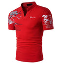 Men's Polo Shirt Golf Shirt Graphic Prints V Neck Outdoor Street Short Sleeves Print Clothing Sports Fashion Streetwear Designer
