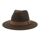 Fedora Hat Women Winter Hats for Women Ribbon Band Men's Hat Wide Brim Classic Beige Wedding Church Bowler New Cap chapeau femme
