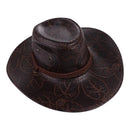 Caps Cool Men Bucket Hat Knight Hat Sun Protection Caps Wide Brim PU Leather Sunscreen Caps Western Cowboy Hats Summer Sun Hats